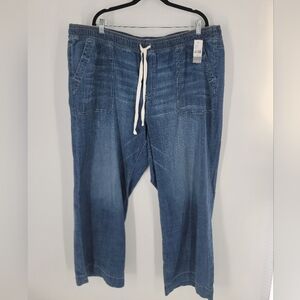 Lane Bryant Mid Rise Wide Legs Jeans Size 22 New